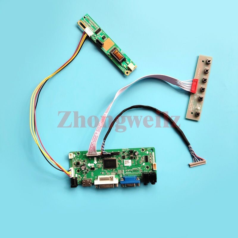 For LQ133K1LA04 HDMI+DVI+VGA 1CCFL 1280x800 20-Pin LVDS LCD Driver Board DIY Kit