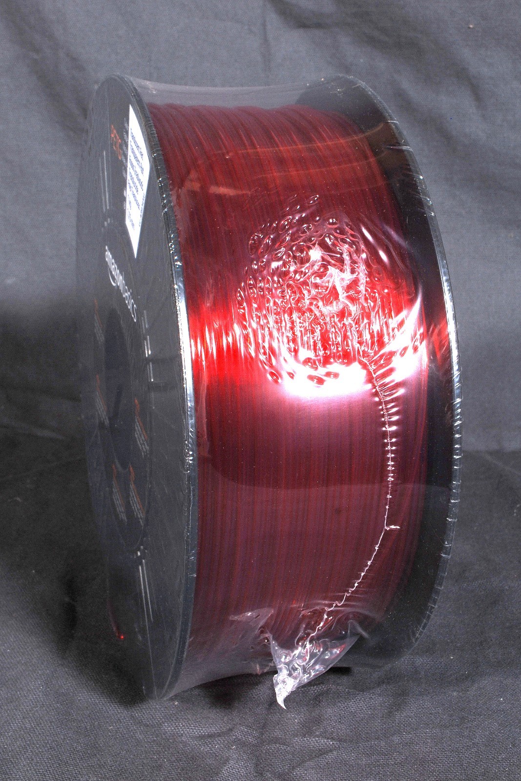 Amazon Basics PETG 3D Printer Filament 1.75mm 1kg per Spool Translucent Red