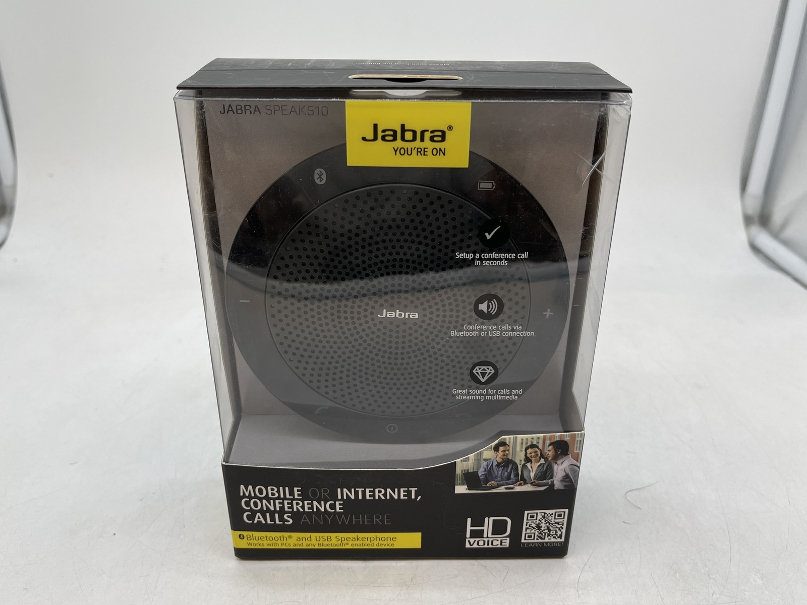 NEW Jabra GN Speak 510 USB & Bluetooth Speakerphone Black PHS002W FREE S/H