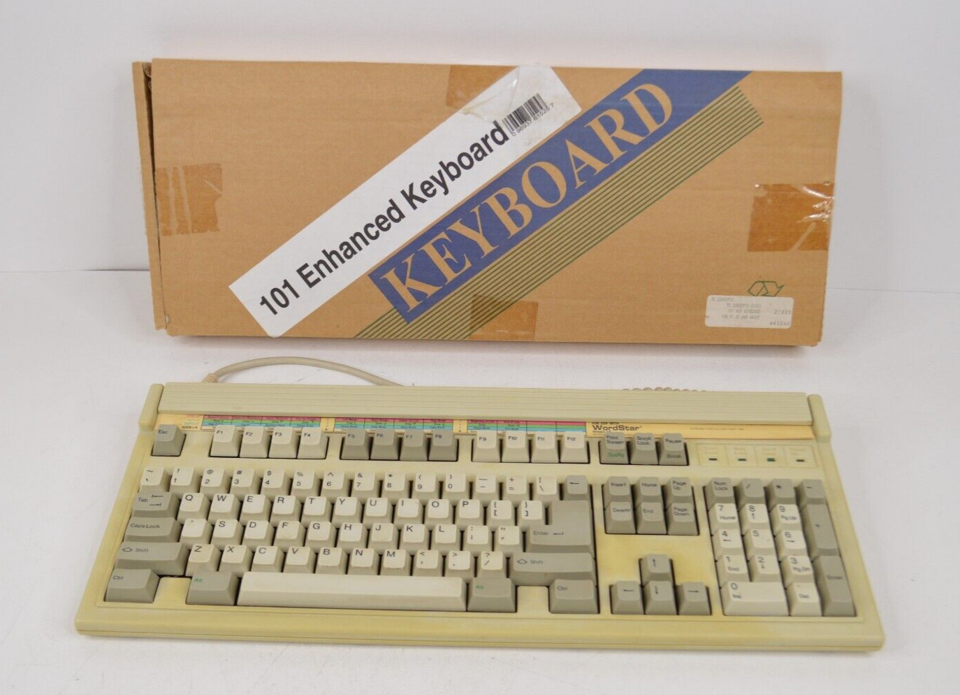 Fujitech Computer Mechanical Keyboard Clicky 101 Keys Enhanced PC Concepts 1990s