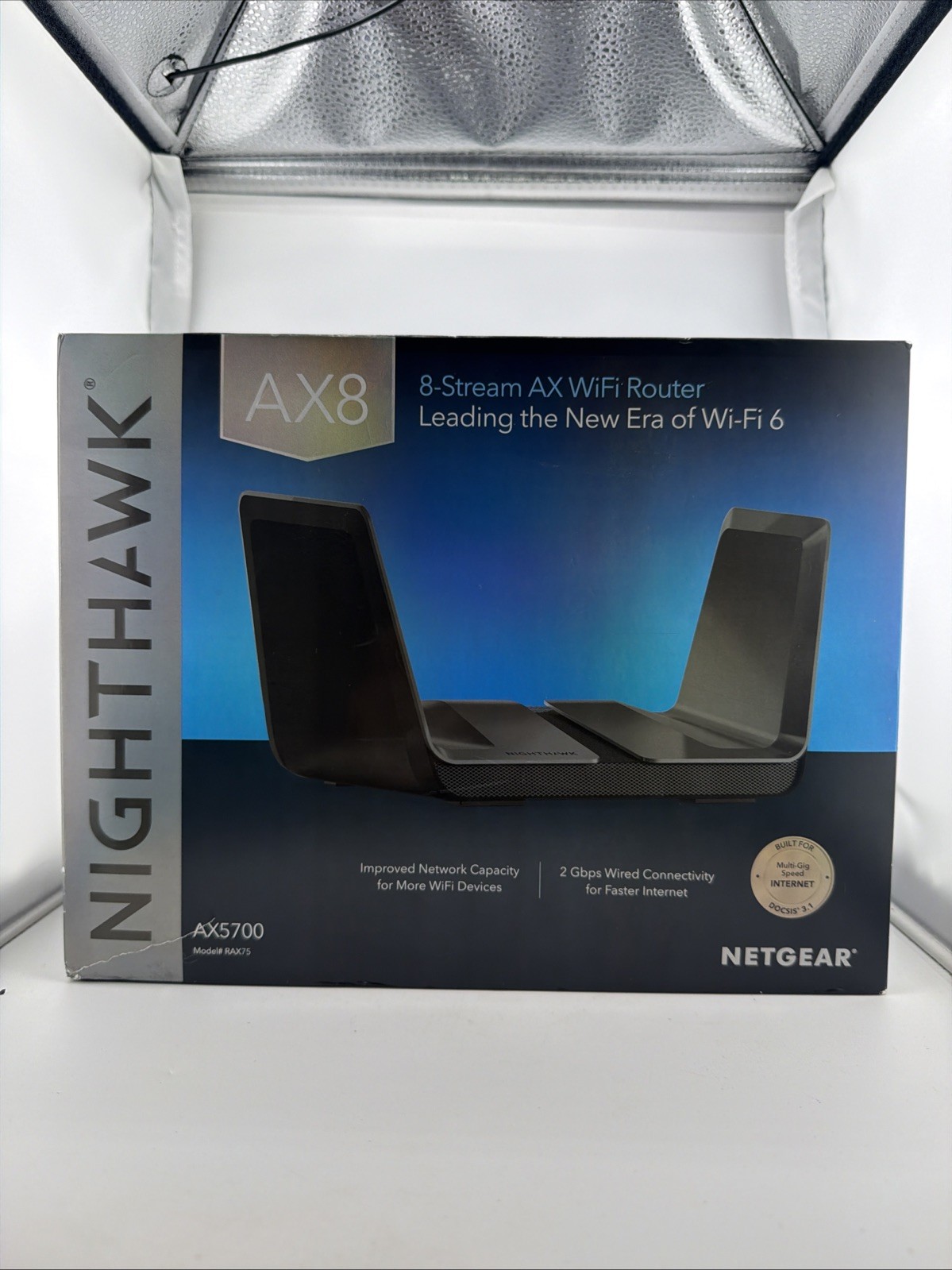 NETGEAR RAX75 Nighthawk Ax8 WiFi 6 Router Ax5700