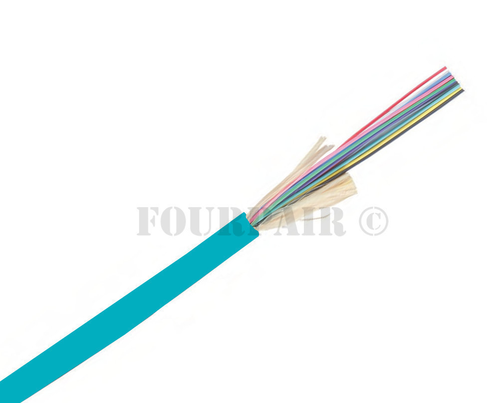 Indoor/Outdoor 6-Strand Multimode OM3 50/125 Plenum Fiber Optic Cable 500ft