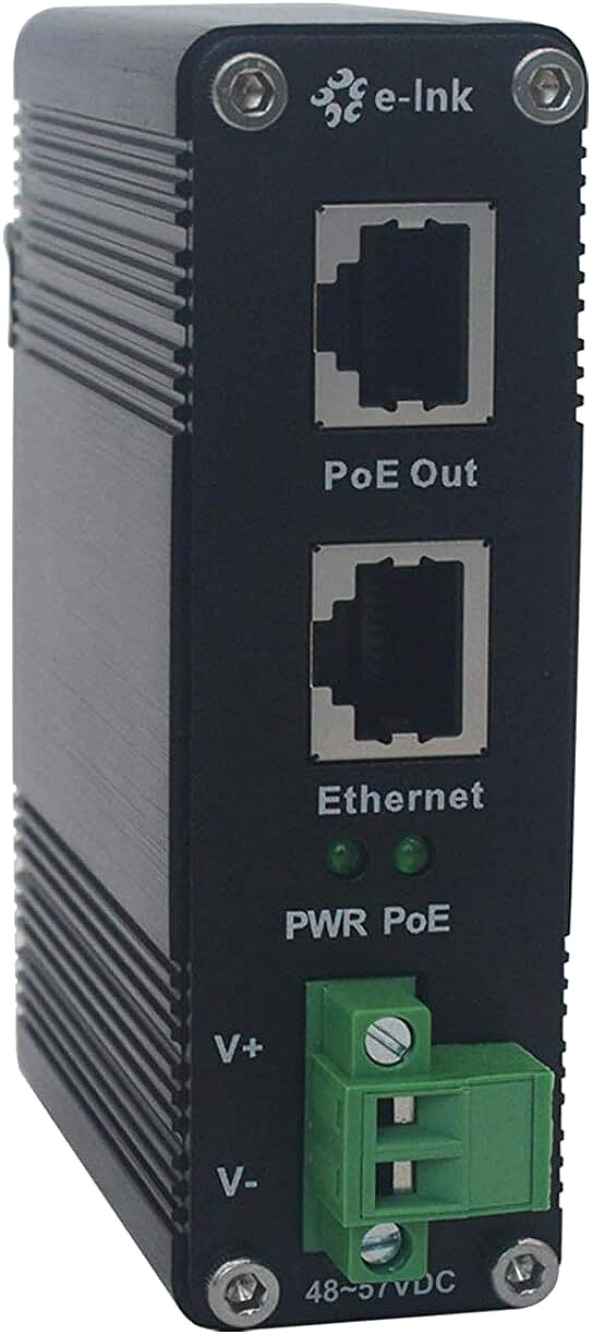 Industrial Gigabit PoE++ Injector 95W 48V DC, IEEE 802.3bt for PTZ Cameras