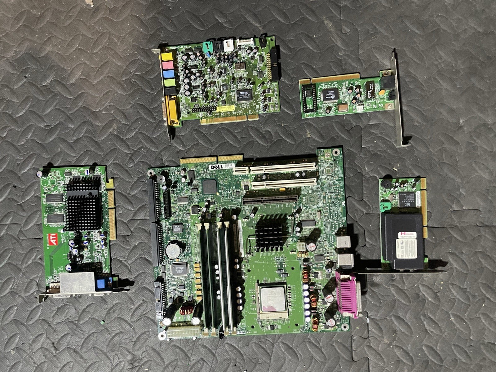 Vintage Dell Pentium 4 Windows XP Socket 478 Motherboard ATI AGP Retro PC Bundle