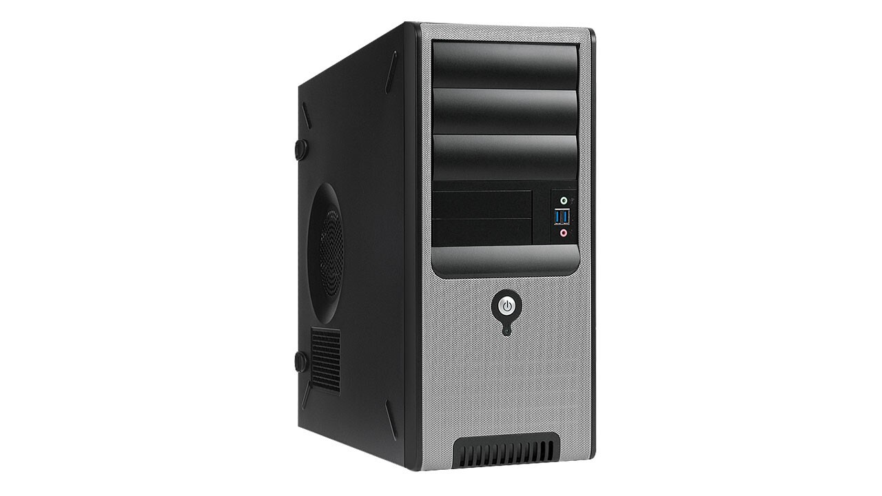 IN WIN C-Series C583 C583.CQ450TB3 black/silver USB/Audio Mini Tower Chassis