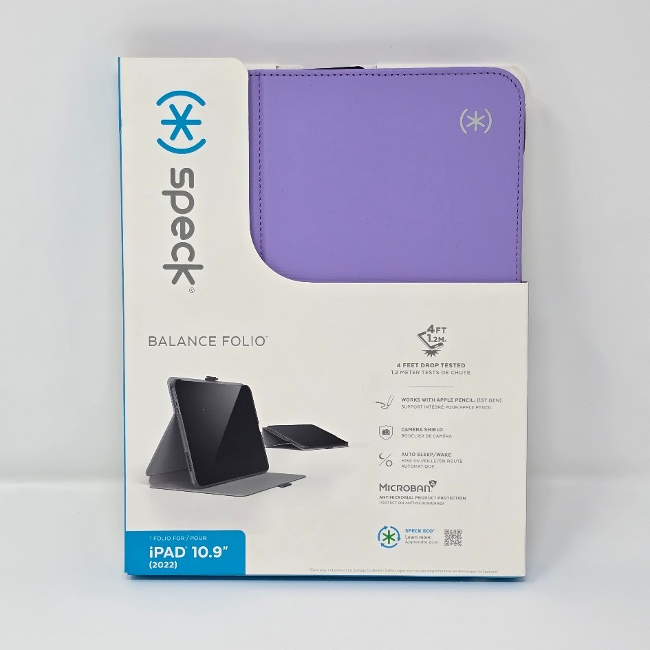 Speck Balance Folio "R" Protective Case for iPad 10.9" (10th Gen) - Ube Purple