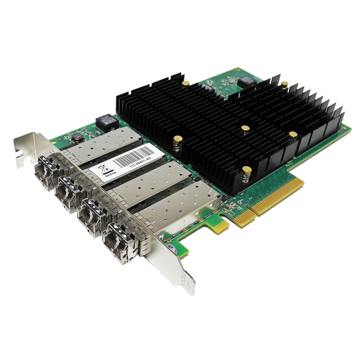 NetApp X1133A-R6 FC 4-Port SFP+ 16G PCIe x8 Server Adapter 111-02451 +GBICs