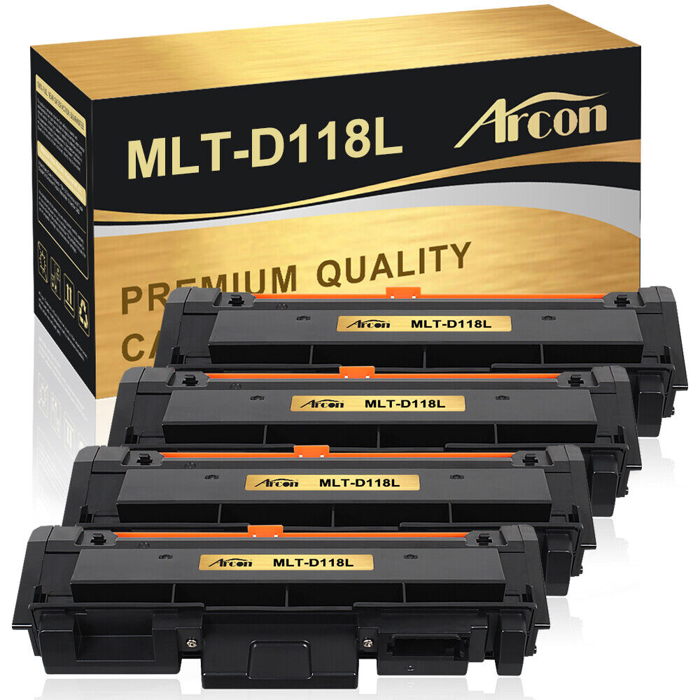 4PK MLTD118L Toner Cartridge for Samsung MLT-D118L 118L Xpress M3015DW M3065FW