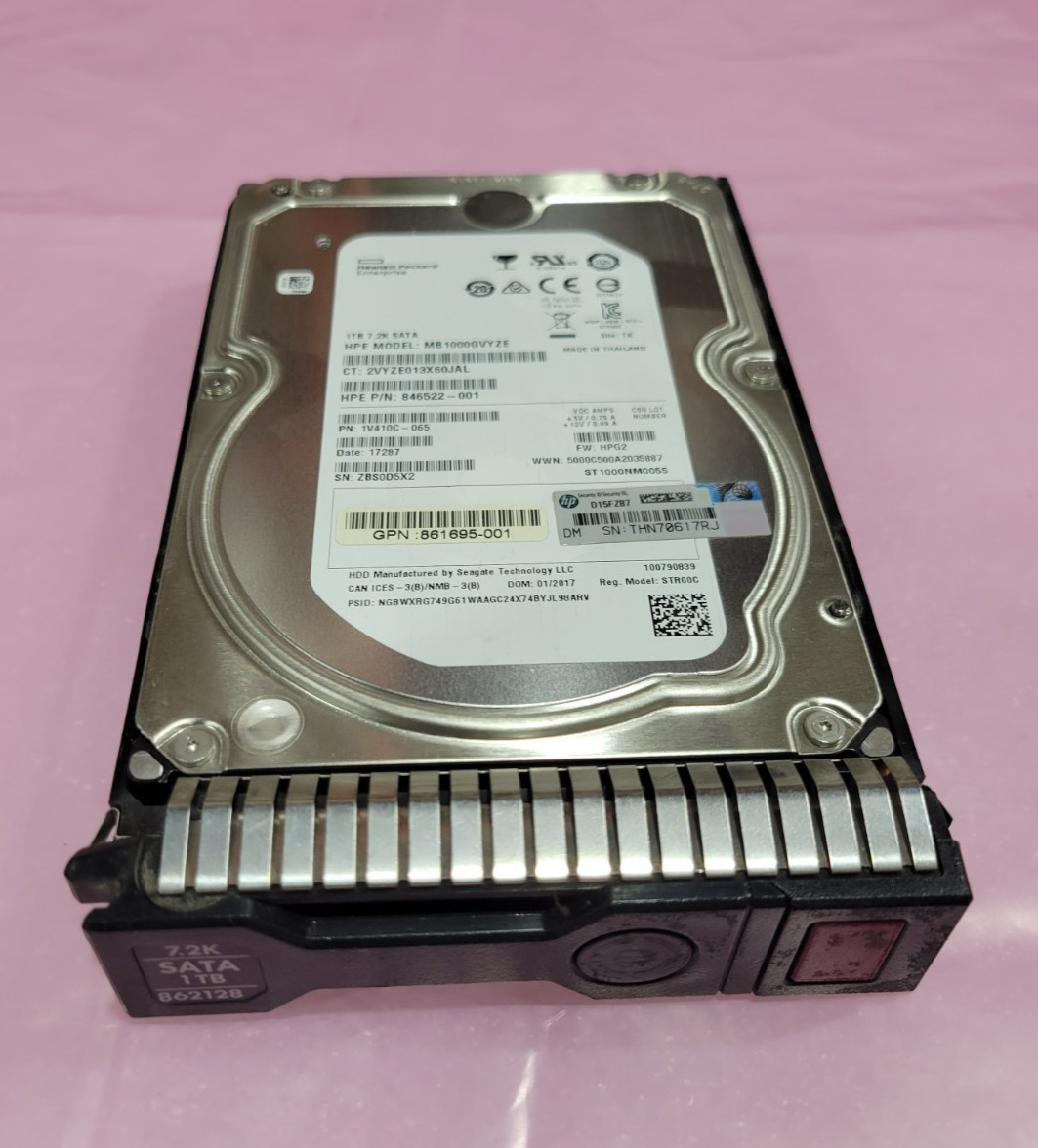 HP 1TB SATA 512n 7.2K 3.5" Hard Drive 862168 846522-001 861695-001 ST1000NM0055