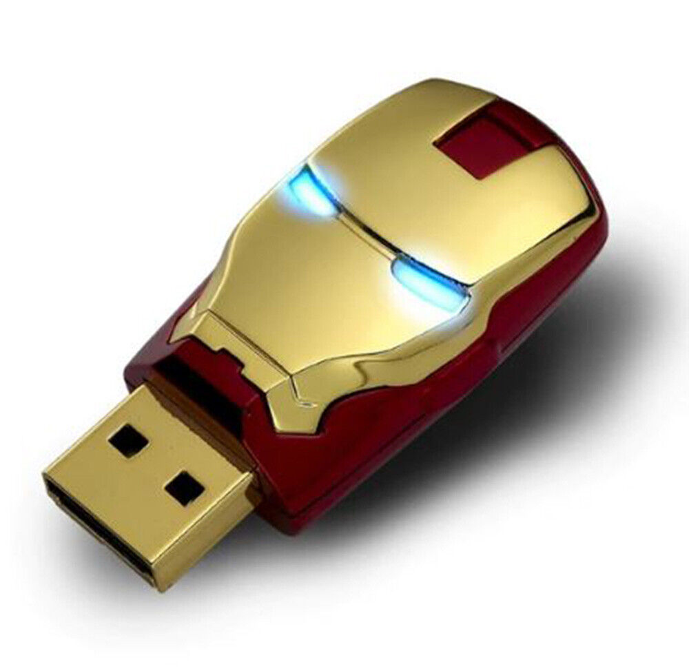 2.0 16gb 32gb 64gb 128gb Iron Man Super Hero USB Flash Thumb Drive USA Shipper