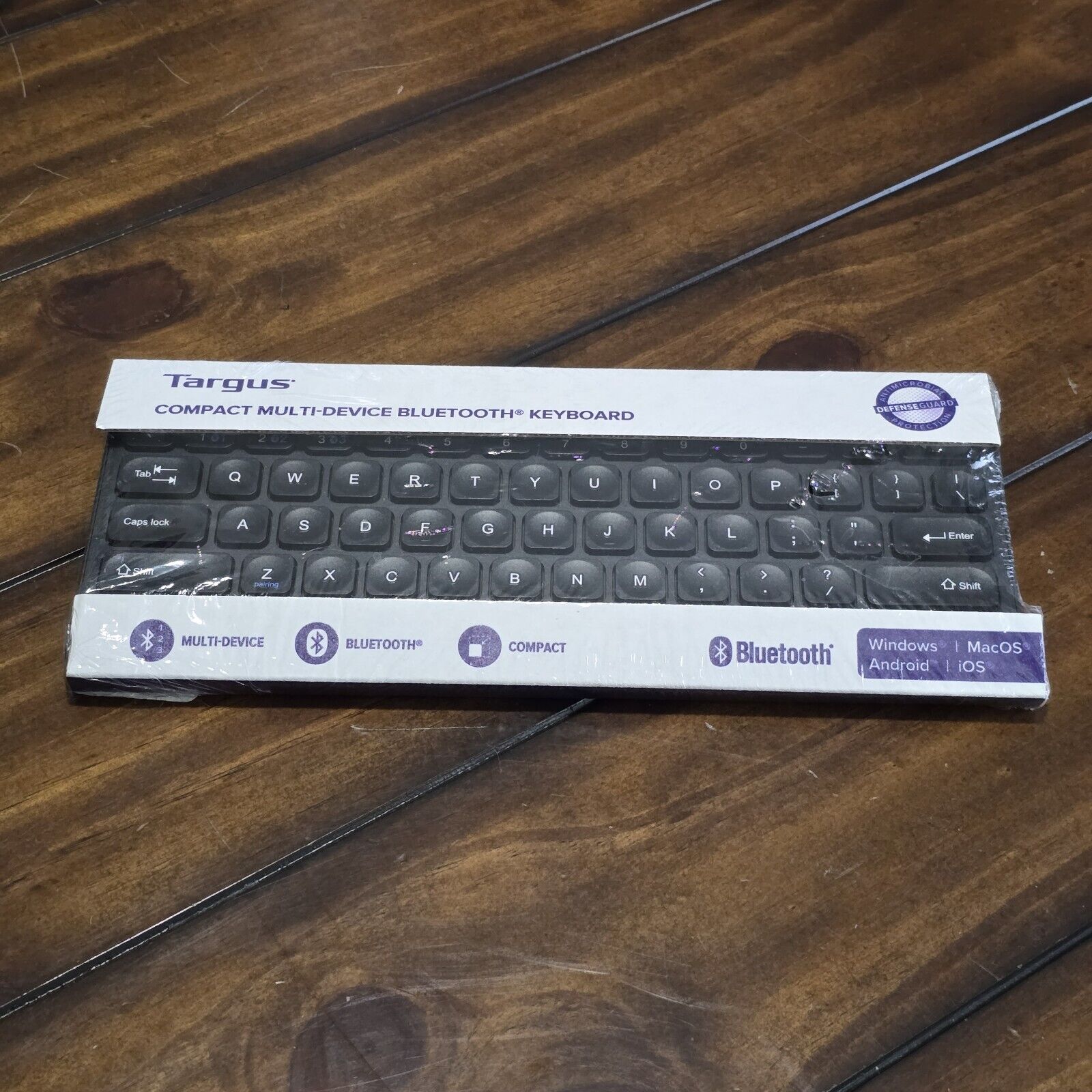 Targus Compact Multi-Device Bluetooth Antimicrobial Keyboard - AKB862US