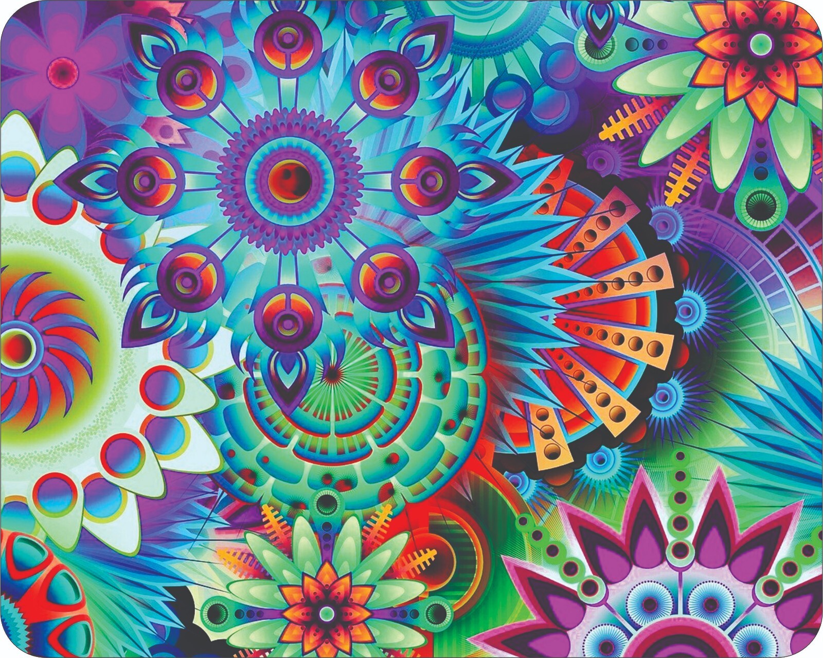 Mandala Purple Pattern Mousepad Mouse Pad