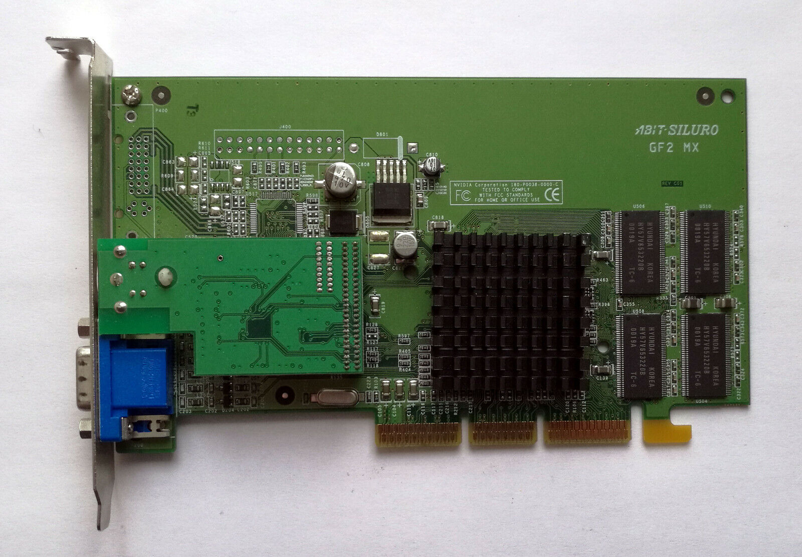Abit Siluro nVidia GeForce2 MX 32MB AGP VGA Card - Test OK