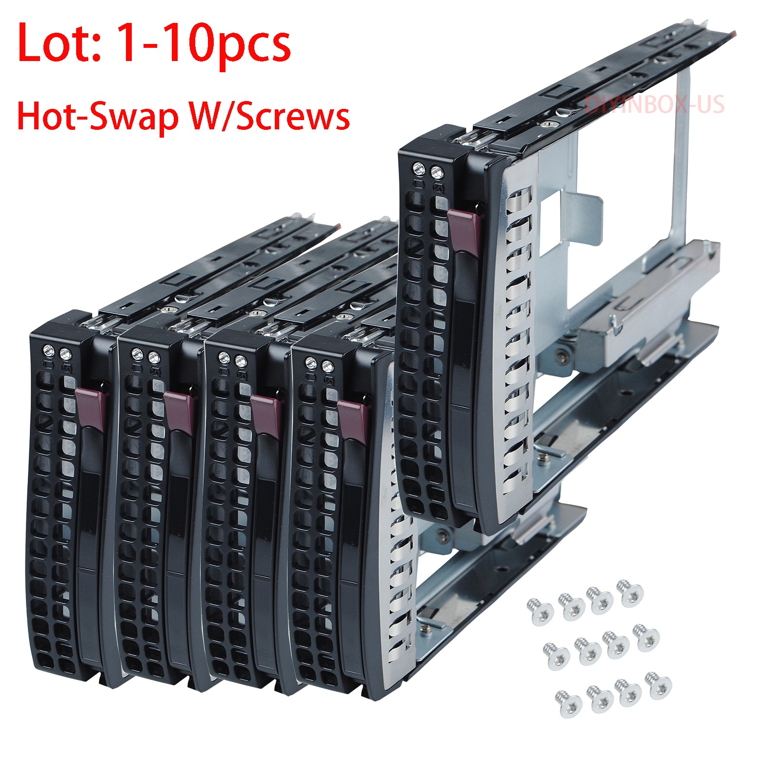 Supermicro Gen5.5 Tool-Less 3.5"to 2.5"Converter Drive Tray MCP-220-00118-0B Lot