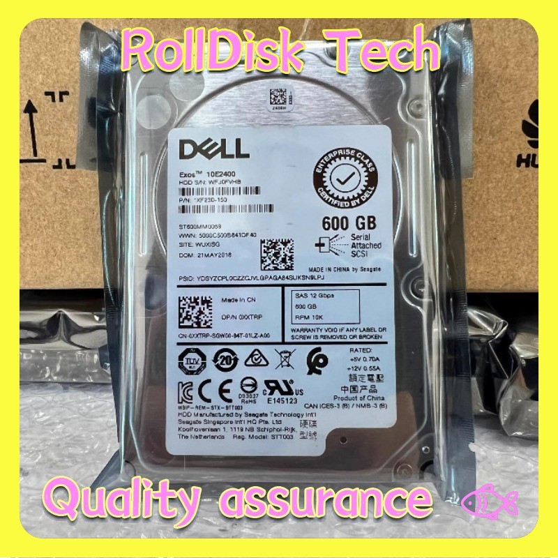 New NEW Dell XXTRP ST600MM0069 600GB 10K SAS 2.5" 12Gb/s Hard Drive