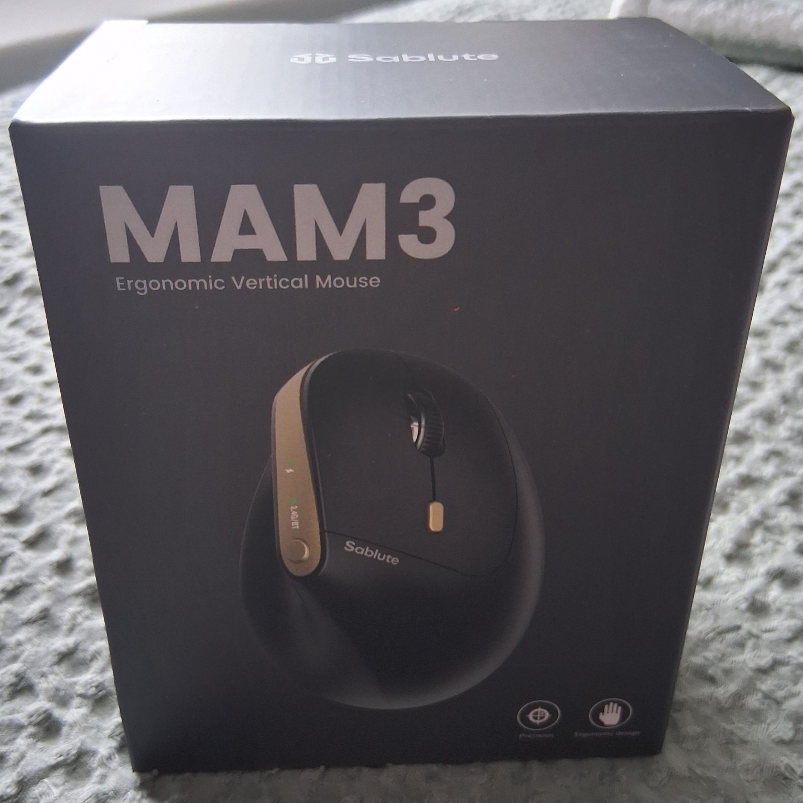 Mam3 Ergonomic Vertical Mouse Black 
