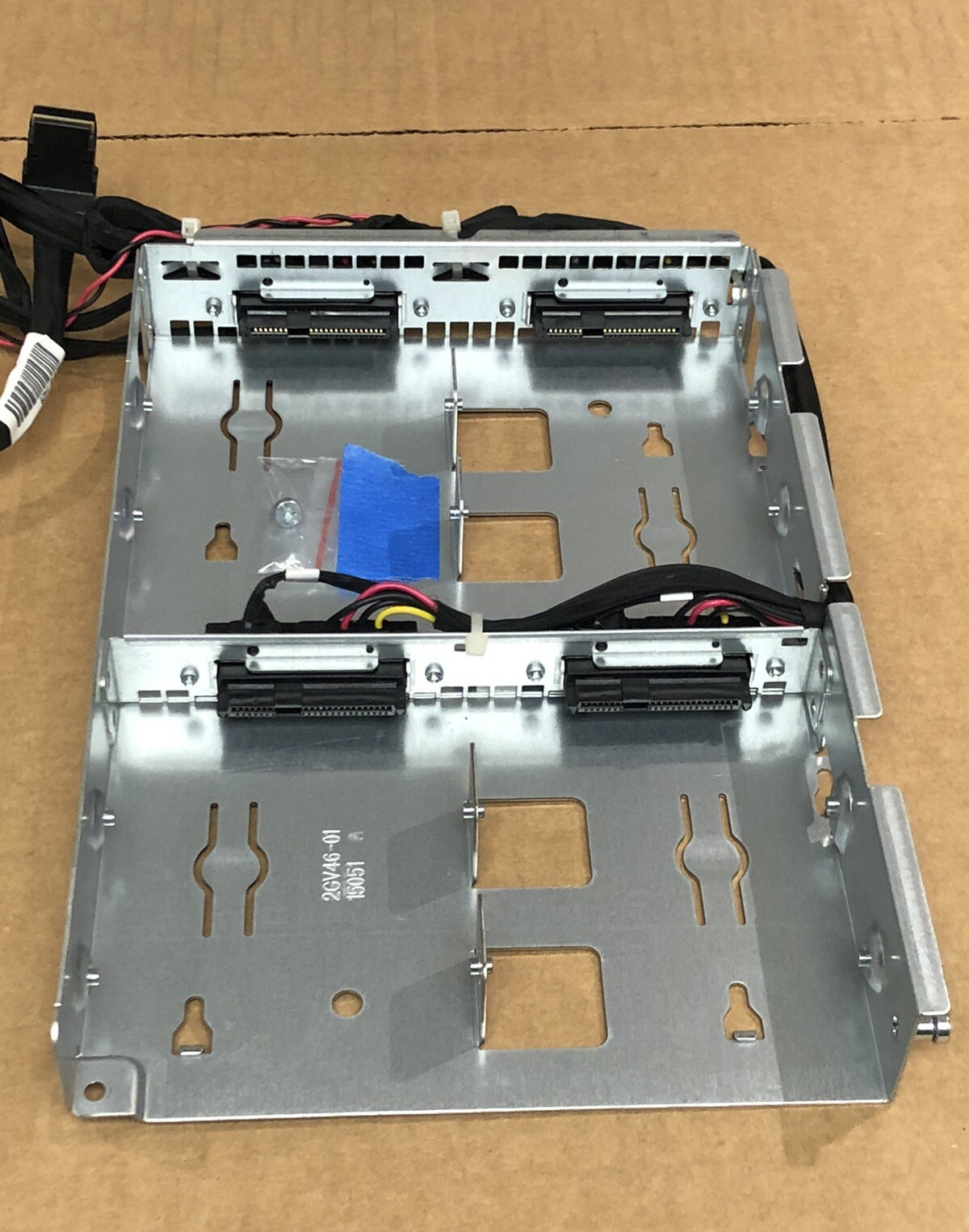 HP SL230s Gen8 G8 4x 2.5 SFF Quick Release Hard Drive Cage Kit Cables 655615-B21