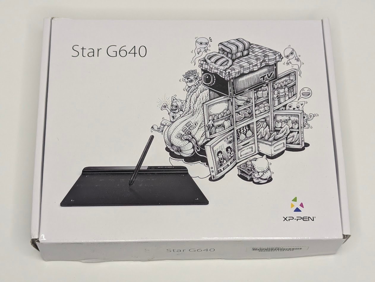 XPPen Star G640 Graphics Drawing Tablet w/ Pen and Manual