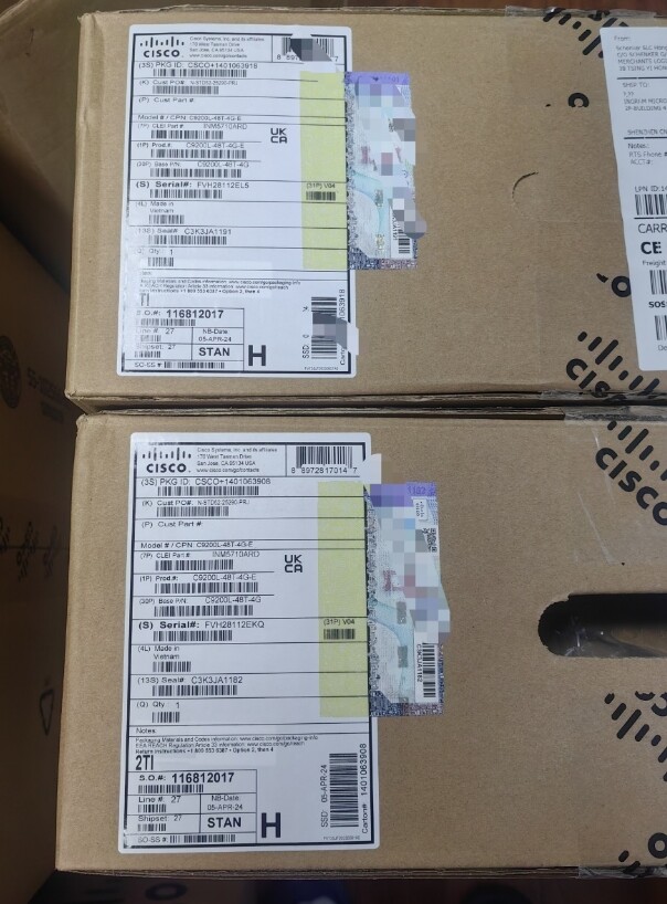 Cisco C9200L-48T-4G-E Catalyst 9200 48 Port New Sealed