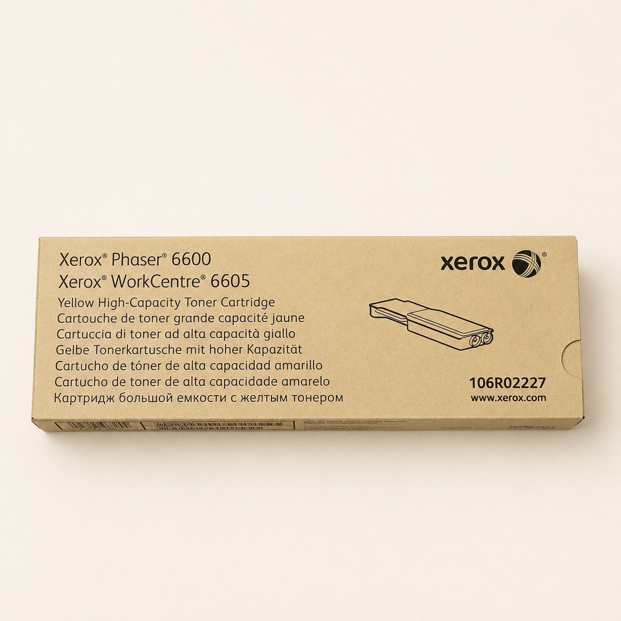 Xerox 106R02227 Yellow High-Capacity Toner Cartridge Phaser 6600