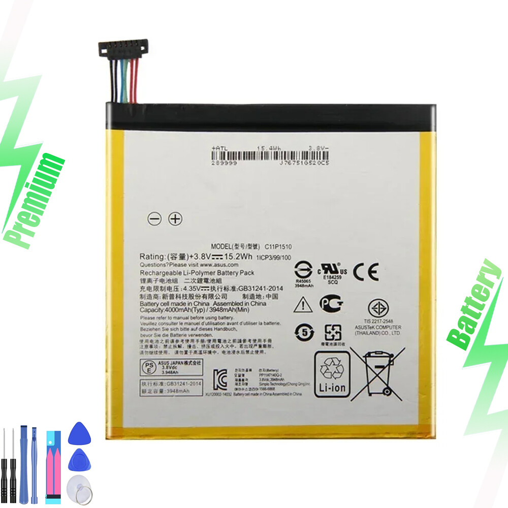 New C11P1510 Battery For ASUS ZenPad S 8.0 Z580CA Z580C P01MA P01M 15.2Wh TOOL