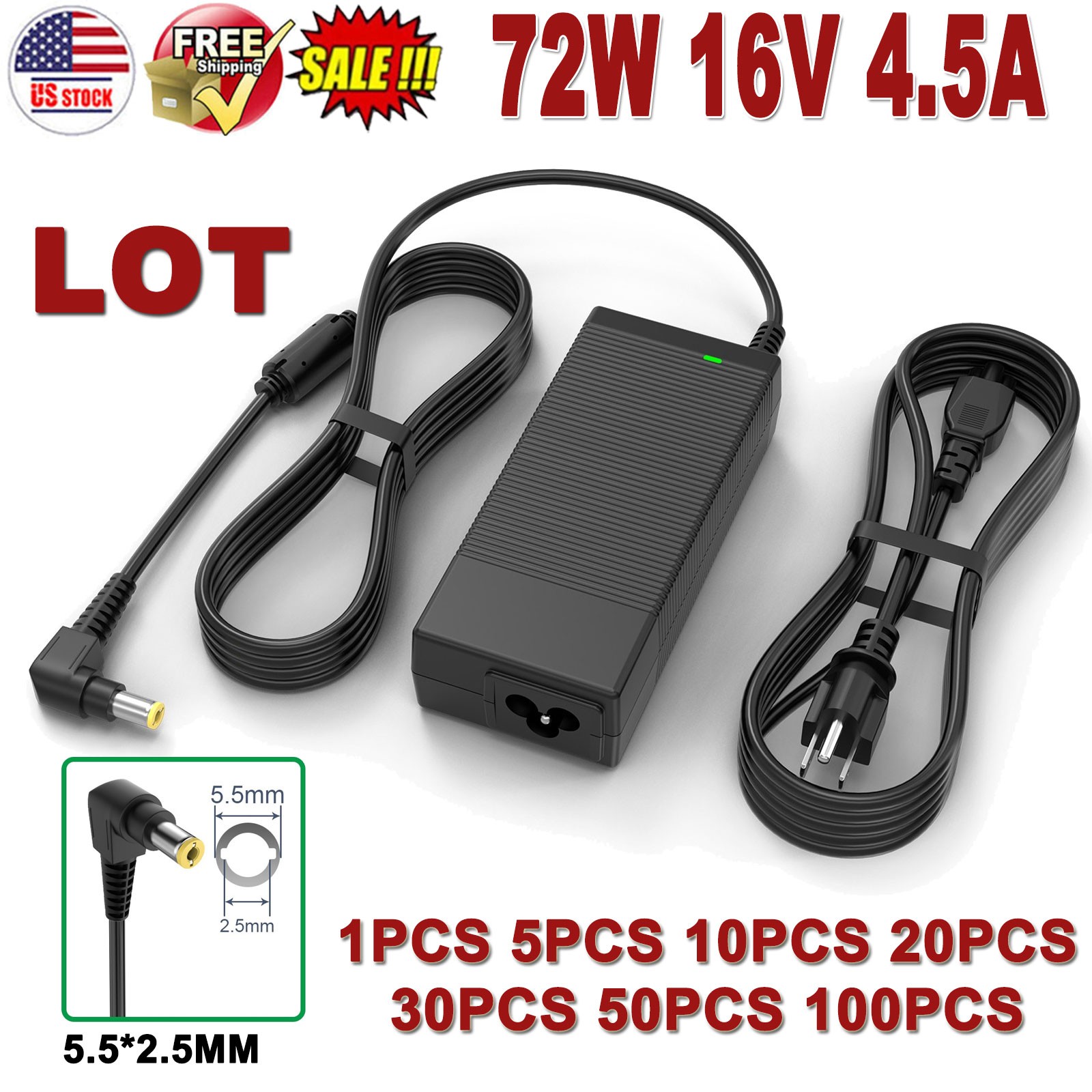 LOT 72W Charger for Panasonic Toughbook CF-29 CF-29E CF-30 CF-30C CF-50 CF-50A