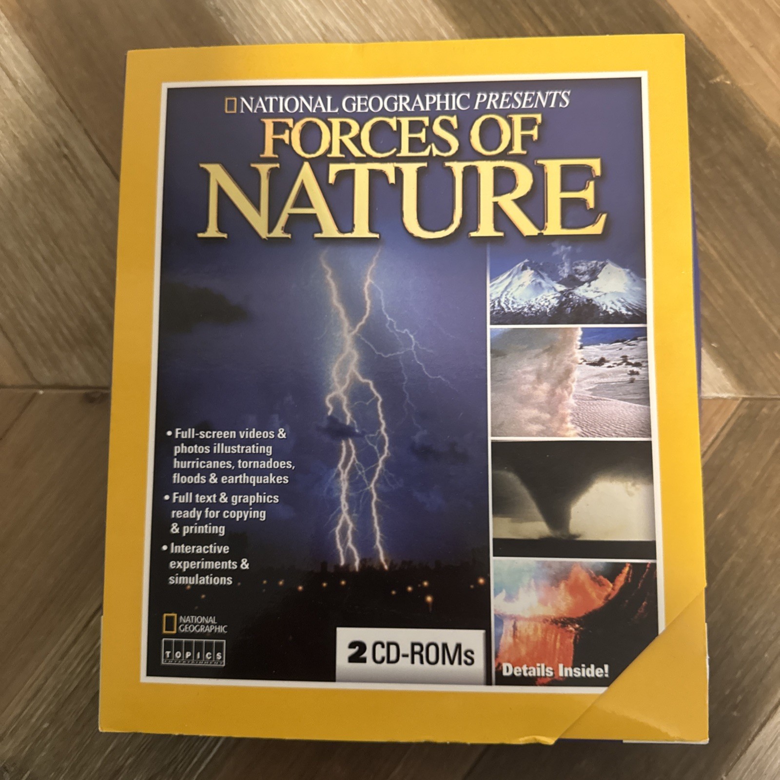 National Geographic Forces of Nature PC CD Storms Volcanoes