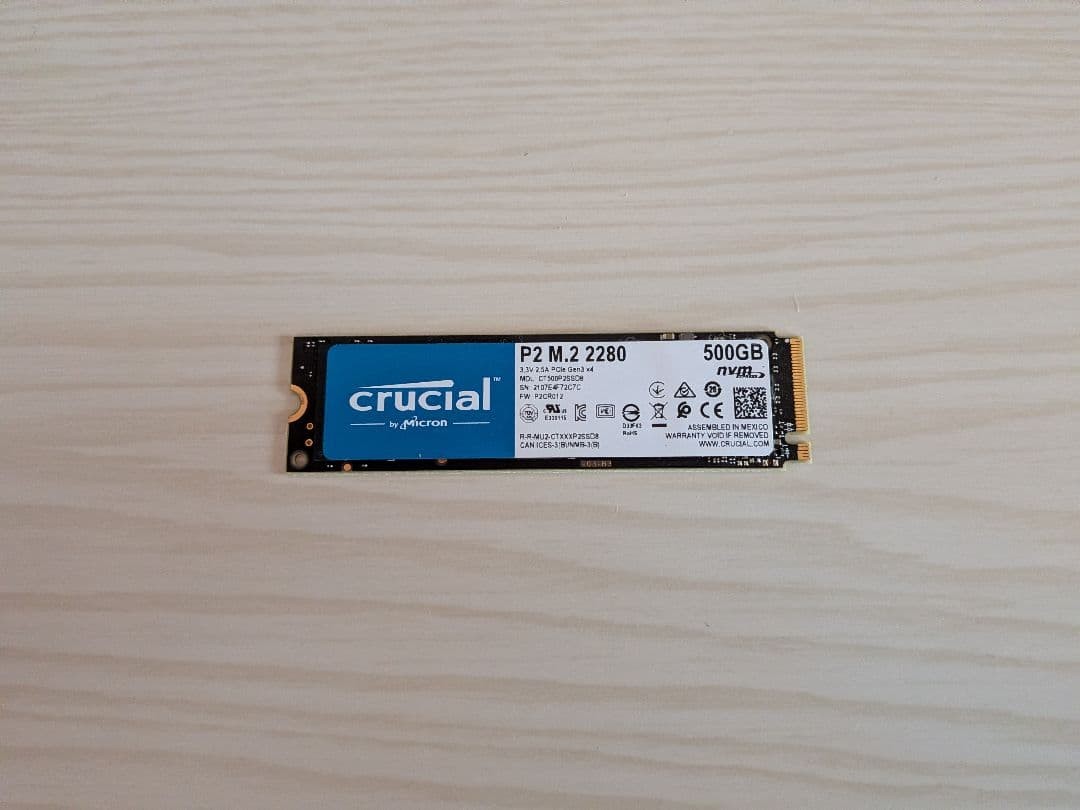 Crucial P2 500GB M.2 2280 PCIe Gen3 x4 SSD Solid State Drive Tested