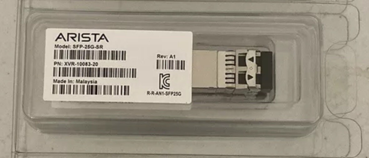 NEW Genuine ARISTA SFP-25G-SR 25GBASE-SR SFP28  XVR-10083-20