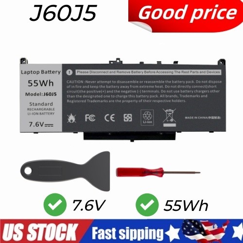 ✅LOT 10X J60J5 Battery For Dell Latitude E7270 E7470 Series R1V85 451-BBSX 55Wh