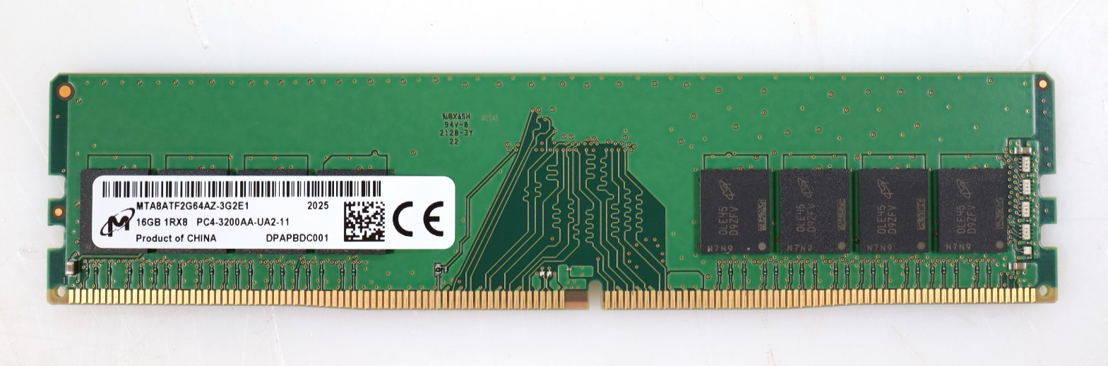 16GB Micron MTA8ATF2G64AZ-3G2E1 3200MHz DDR4 UDIMM Memory