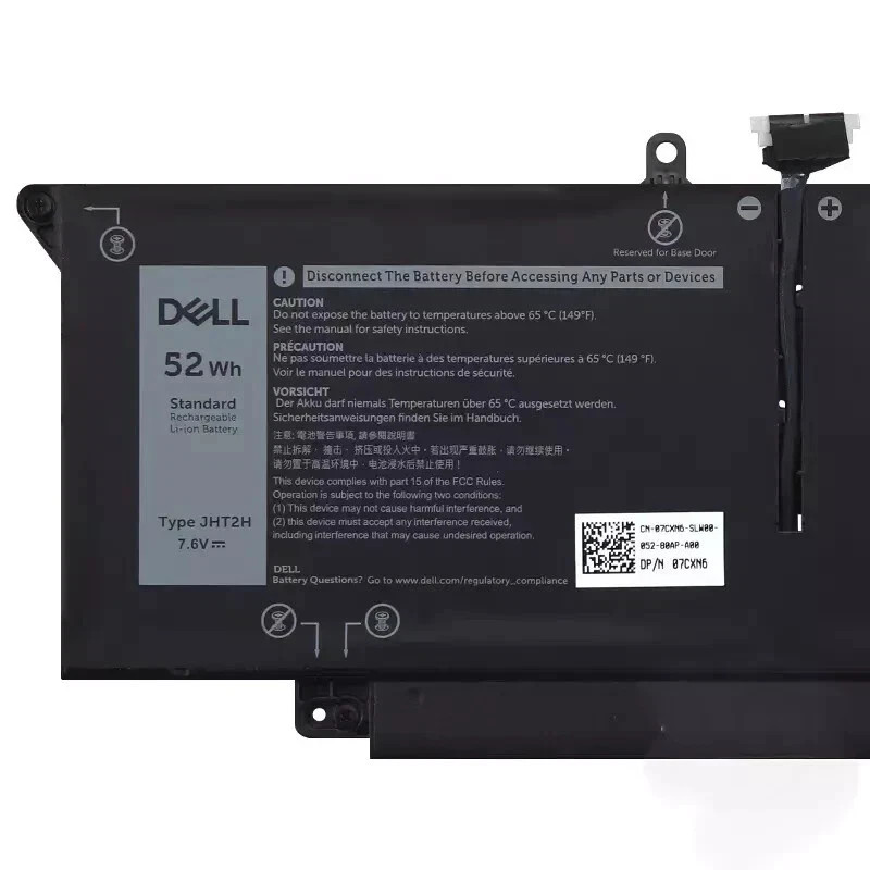 NEW Genuine 52WH JHT2H Battery For Dell Latitude 7310 7410 series 04V5X2 0HRGYV