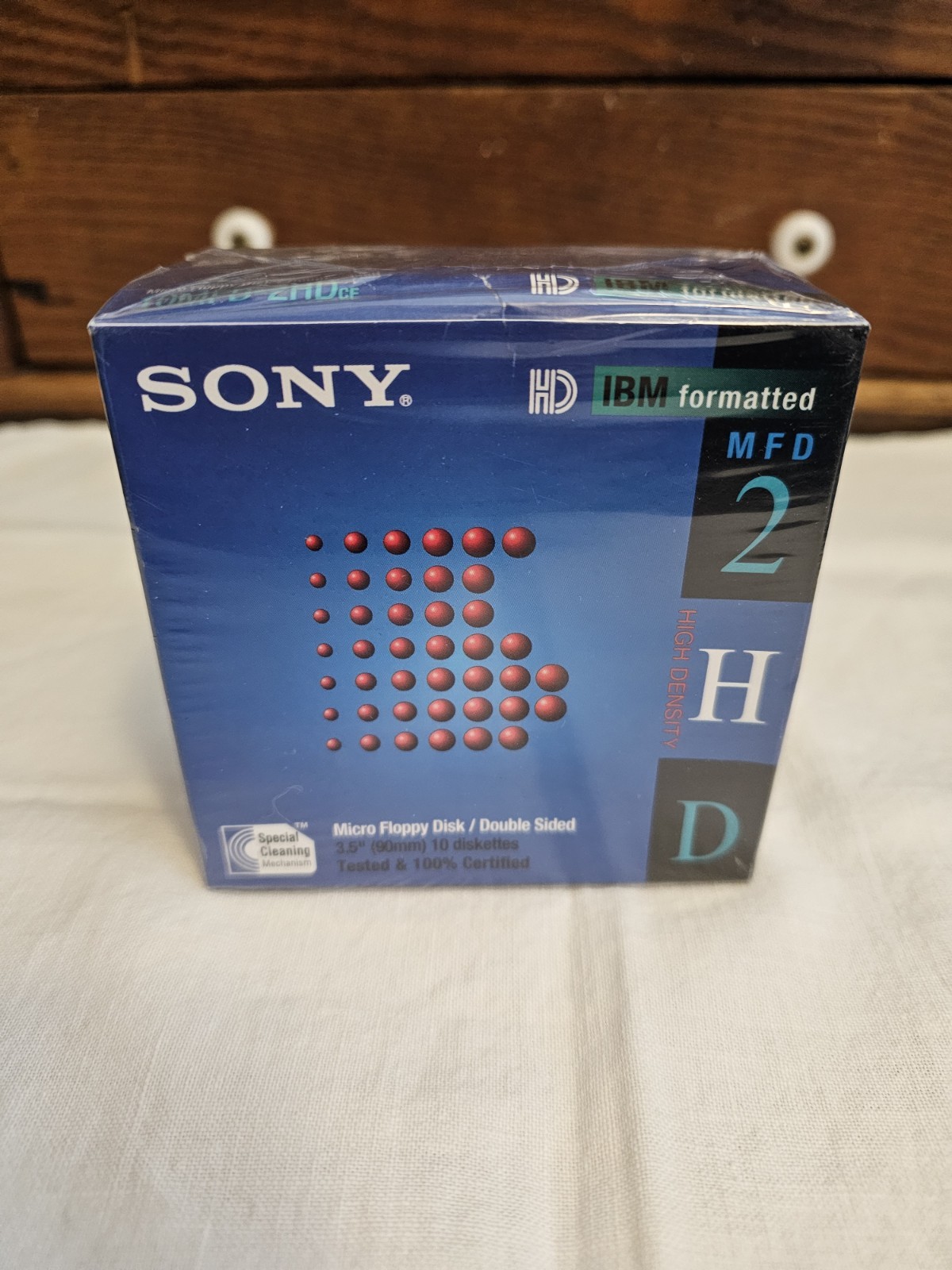 Sony Micro 3.5" Floppy 1.44MB Double Sided IBM Formatted 10 Disks 10MFD-2HD New