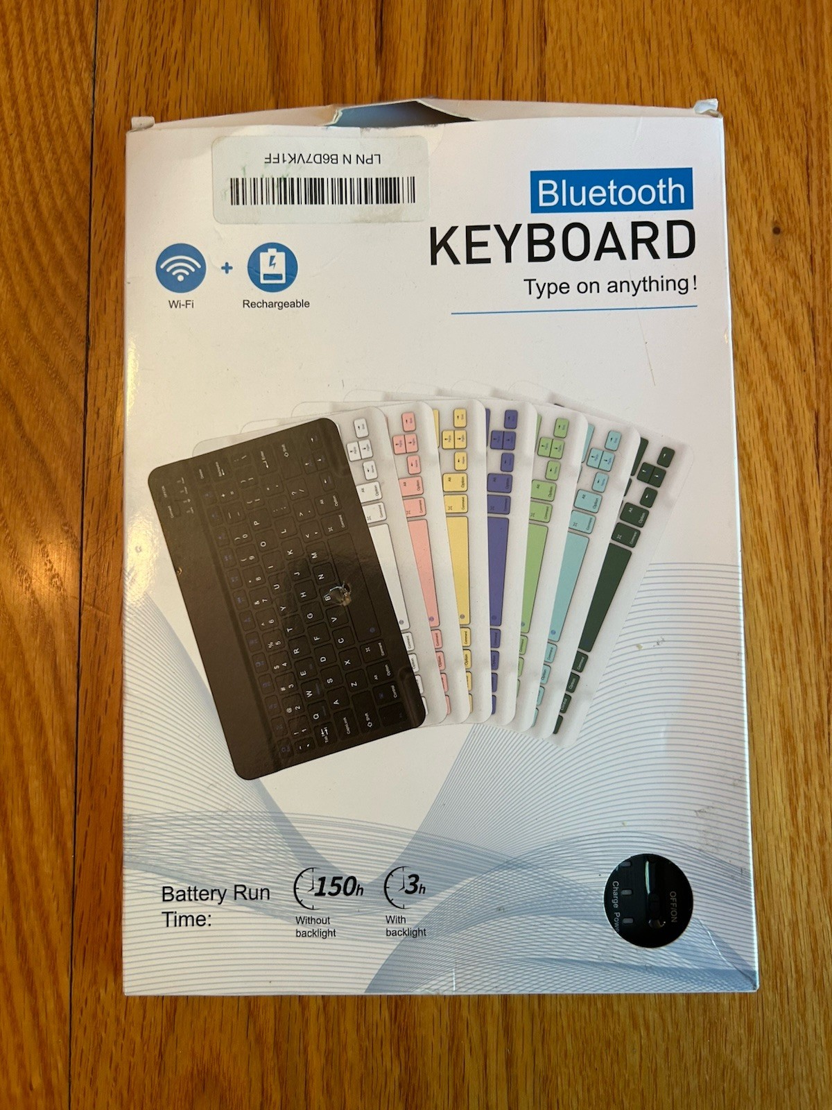 🟢 Ultra‑Slim Bluetooth Keyboard with Touchpad Wireless Rechargeable USB-C
