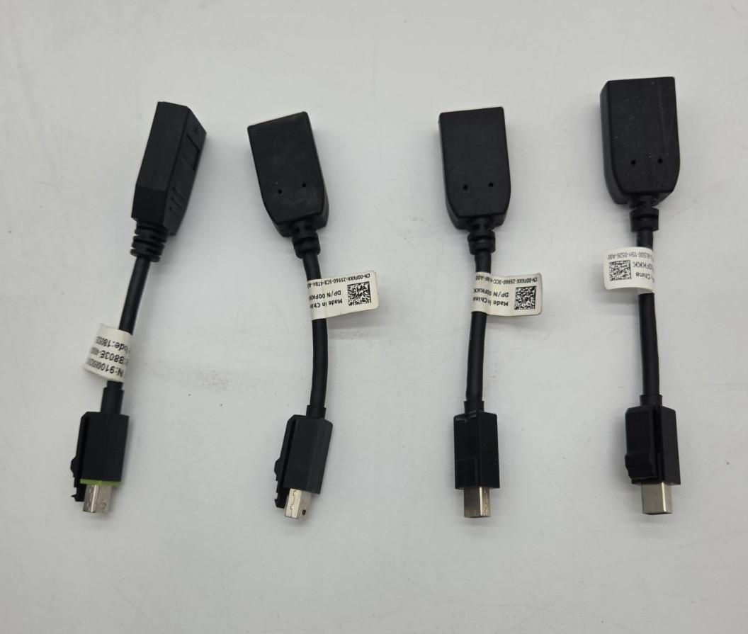 Lot of 100 Dell Original CN-00FKKK 00FKKK Mini DP to DP adapter Cable Used