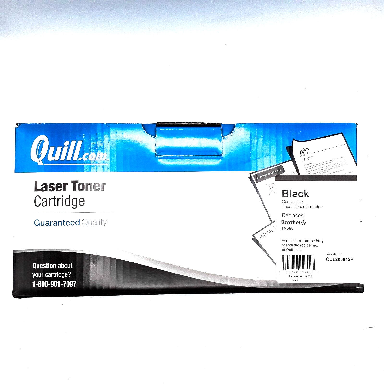 New Quill Laser Black Toner Cartridge Replacement for Brother TN660 TN-660