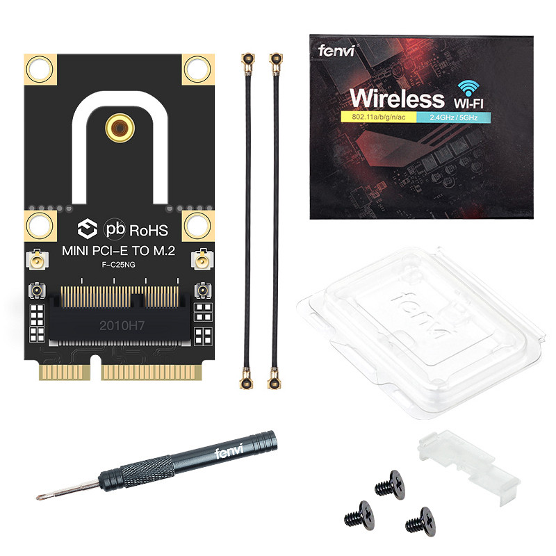 M.2 to Mini PCI-E Wireless Adapter Convertor for Intel AX200 AX210 Network Card