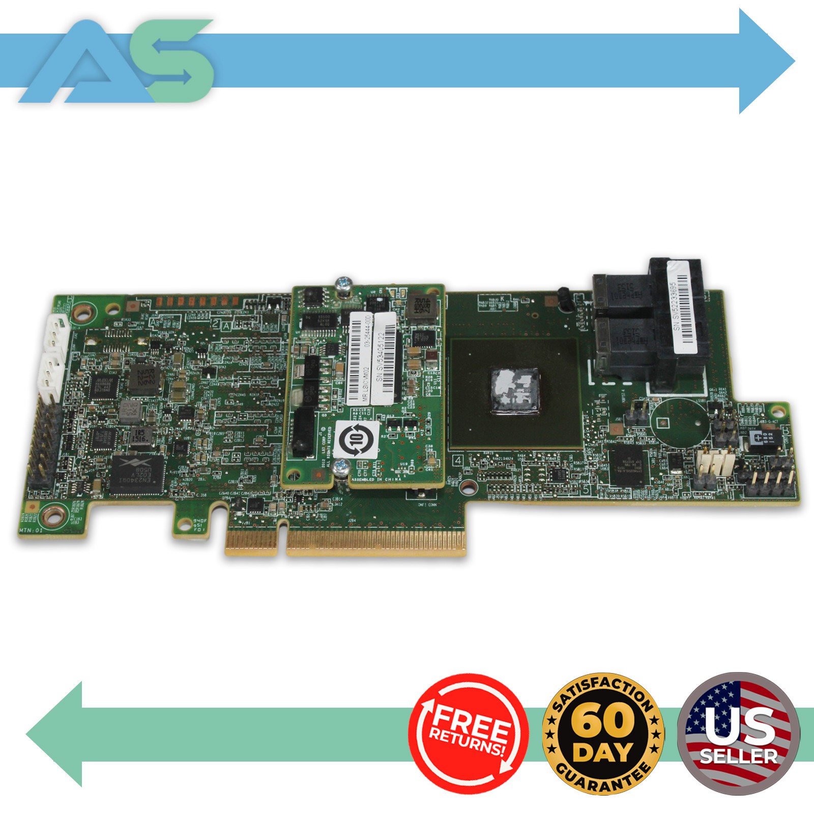 LSI MegaRAID SAS 9361-8i 12Gb/s PCI RAID Controller 03-25444-00D CacheVault