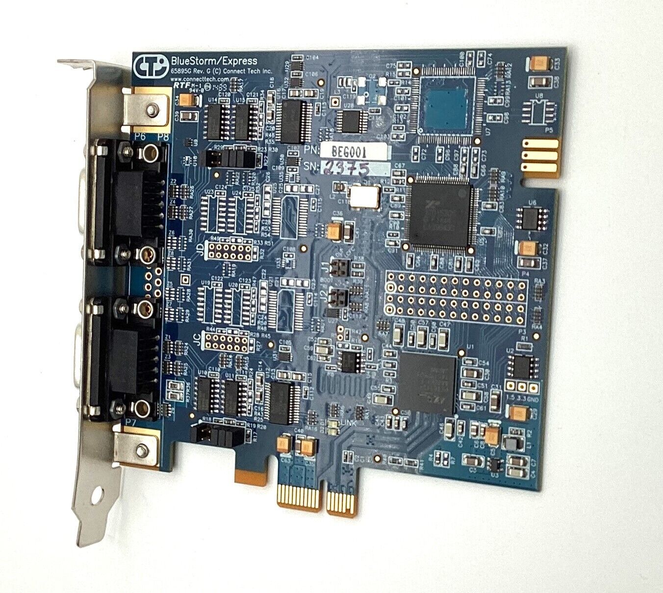 Connect Tech BlueStorm/Express 65895G PCI-E X1 Serial Adapter Card