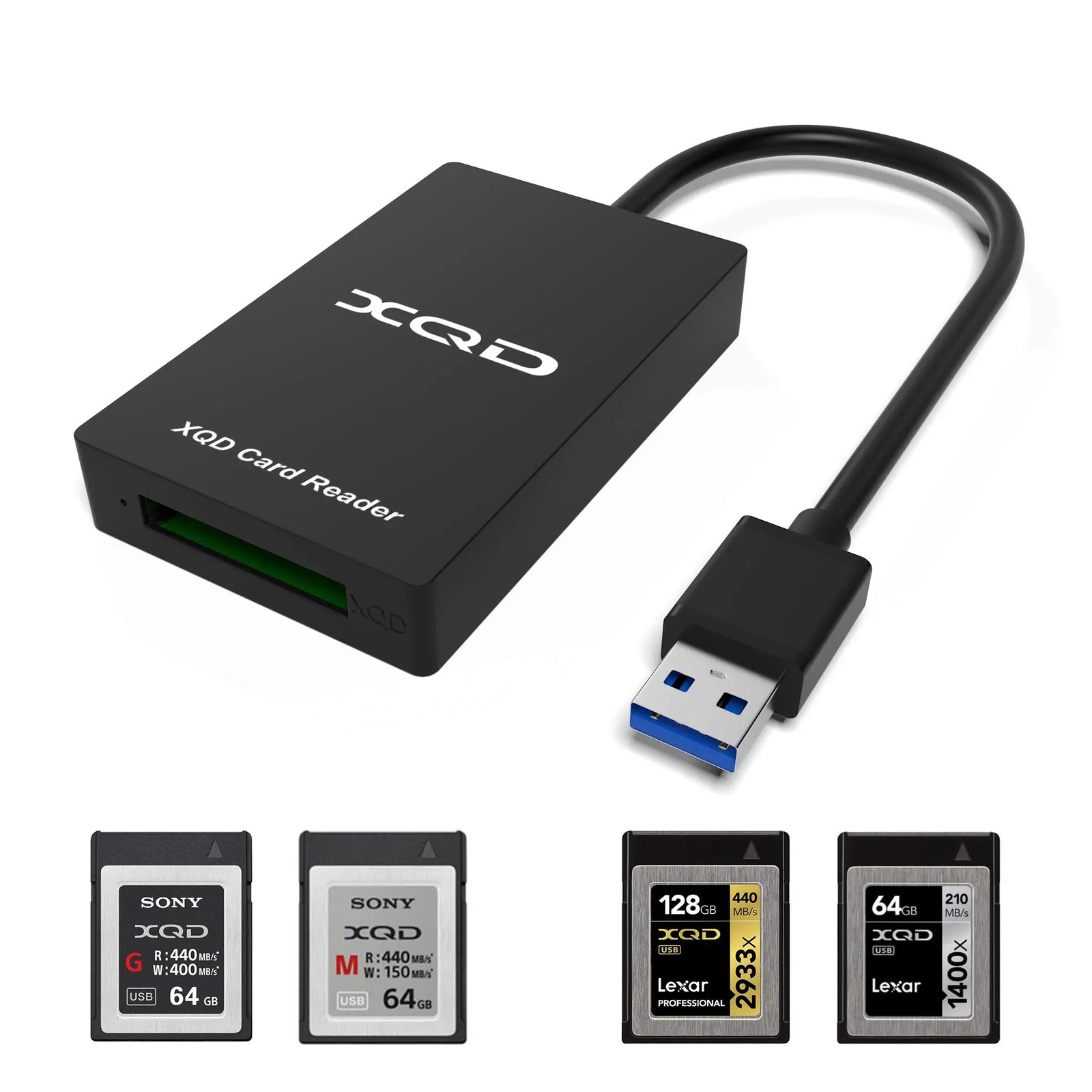 Japan NEW Cateck XQD Card Reader Adapter SONY M/G Lexar USB3.0