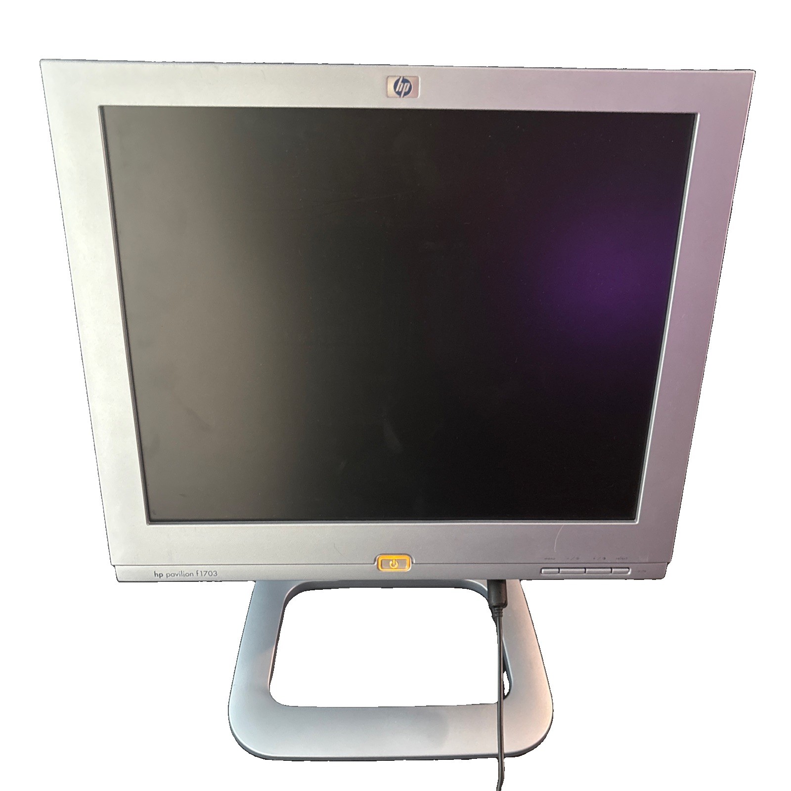 HP Pavilion f1703 P9620A Silver Monitor 17" With Power Adapter Adjustable