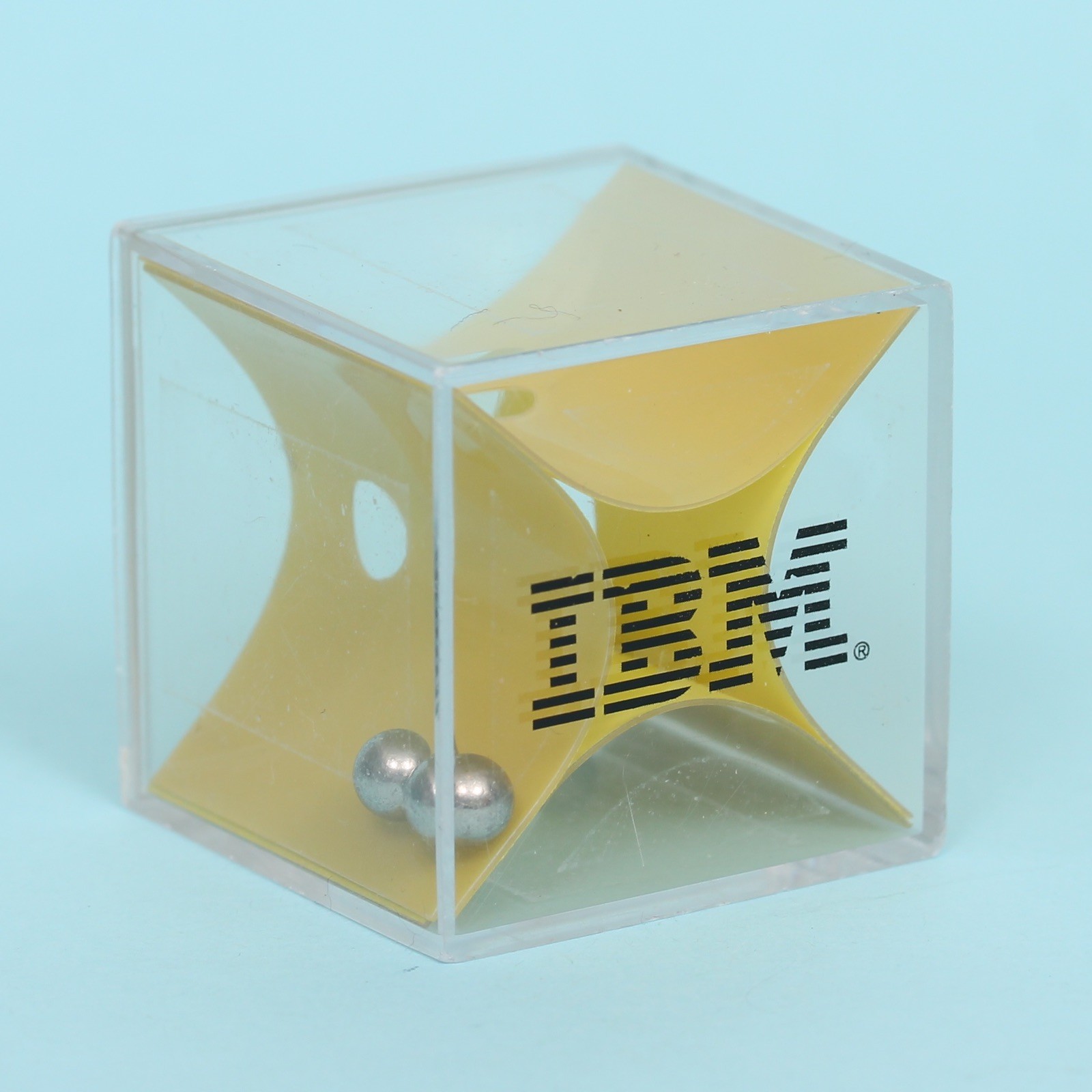 Vintage Retro IBM Computer Promotional Ball Puzzle Toy