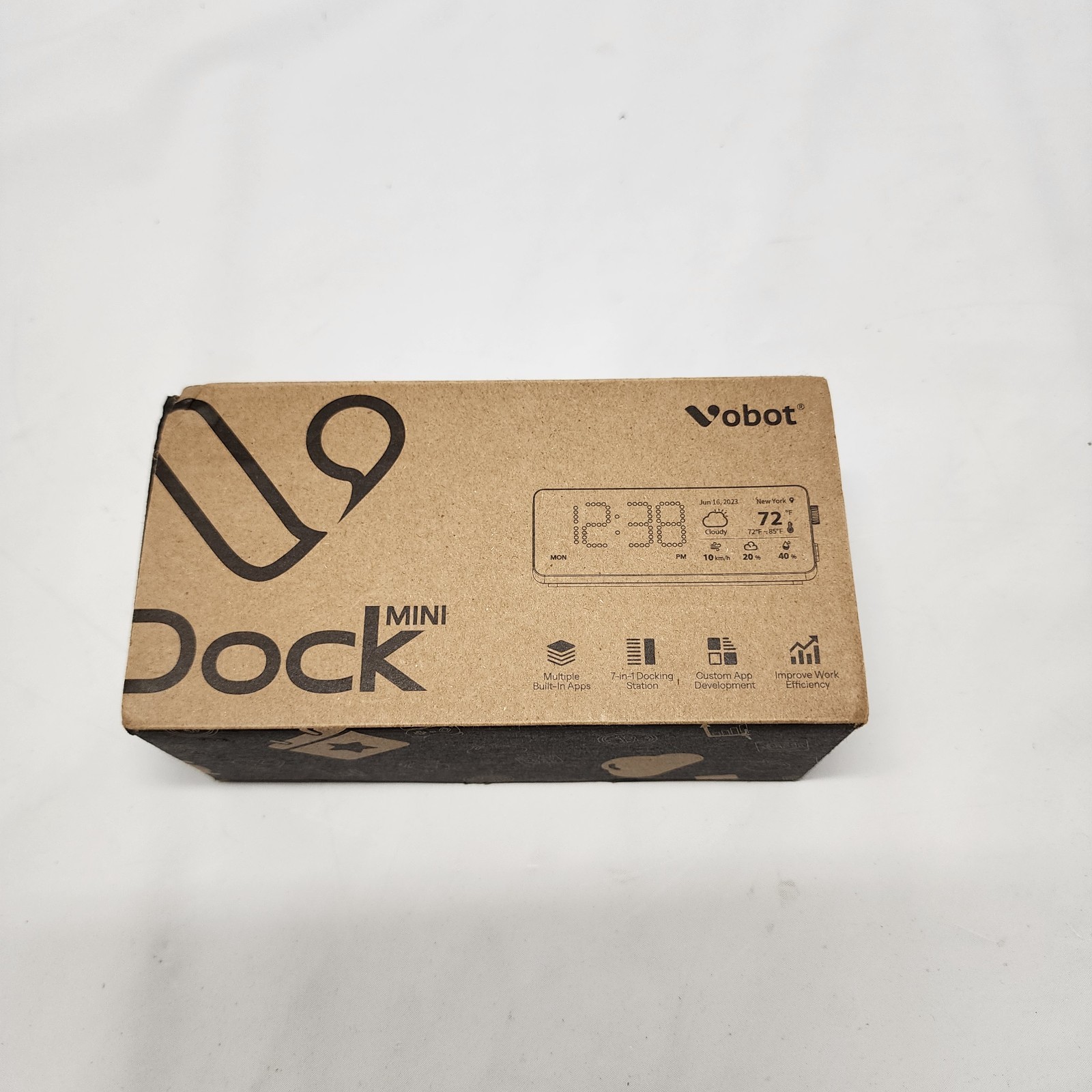 Vobot Mini Dock USB C Hub 7-in-1 Docking Station Smart Display HDMI 4K 90W