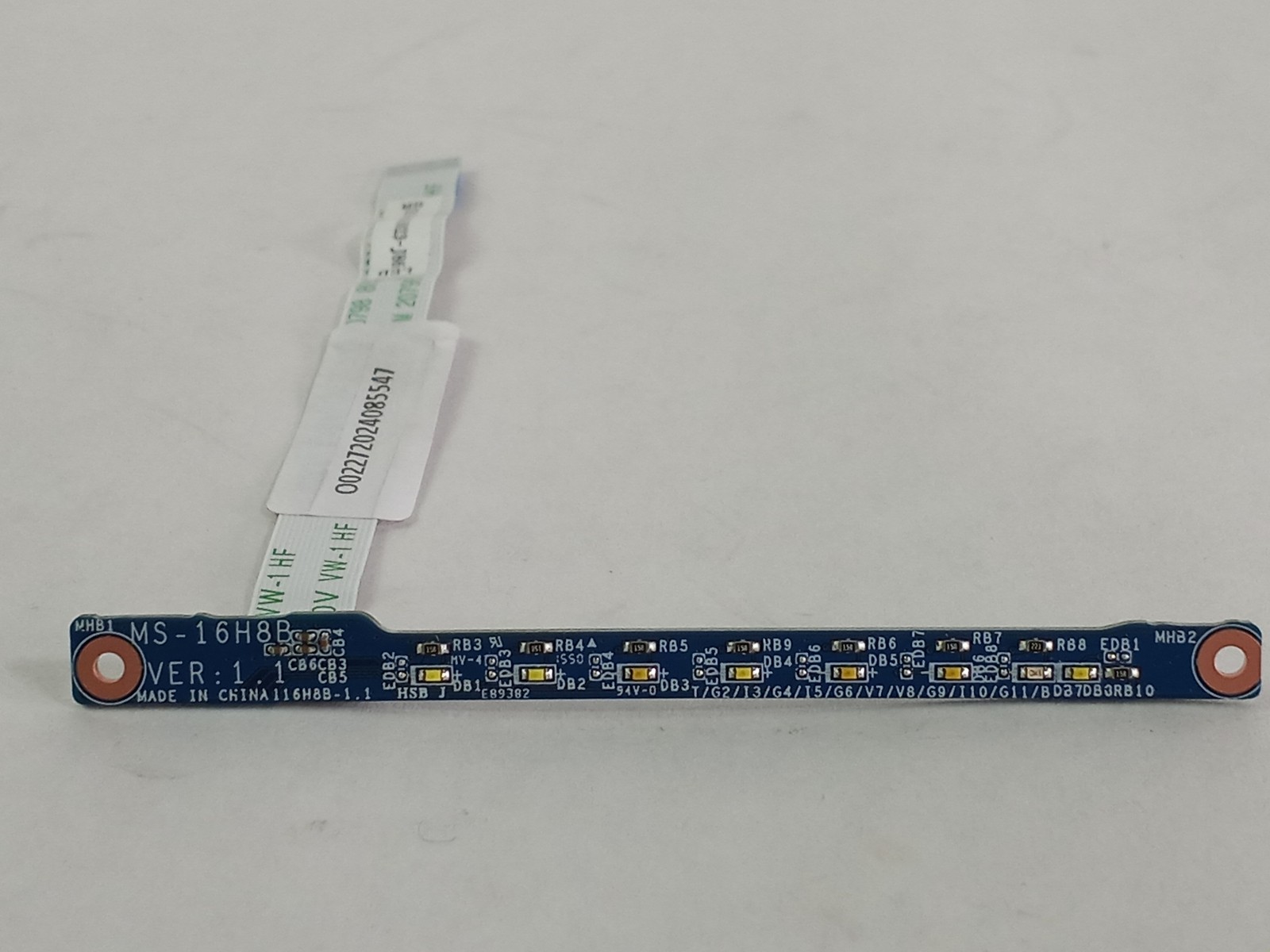 Lot of 2 MSI PX60 6QE Laptop LED Board with Cable MS-16H8B