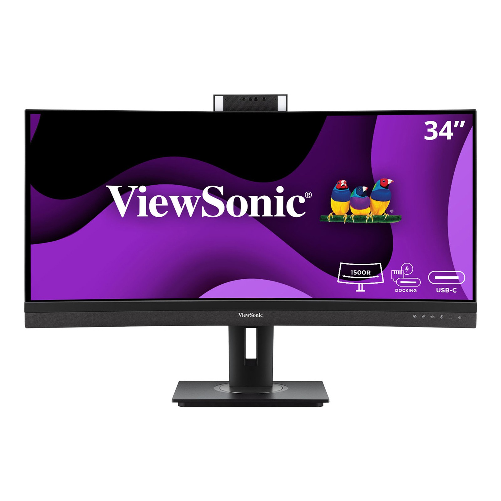 ViewSonic VG3457CV 34" UWQHD 1440p Video Conferencing Docking Monitor