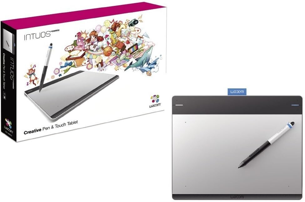 Wacom Intuos Medium CTH-680 Creative Pen Touch Tablet 3 Piece Set New