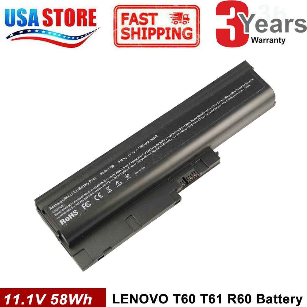 6 Cell Battery for IBM Lenovo Thinkpad T60 R500 T500 W500 SL300 SL400 40Y6797 C