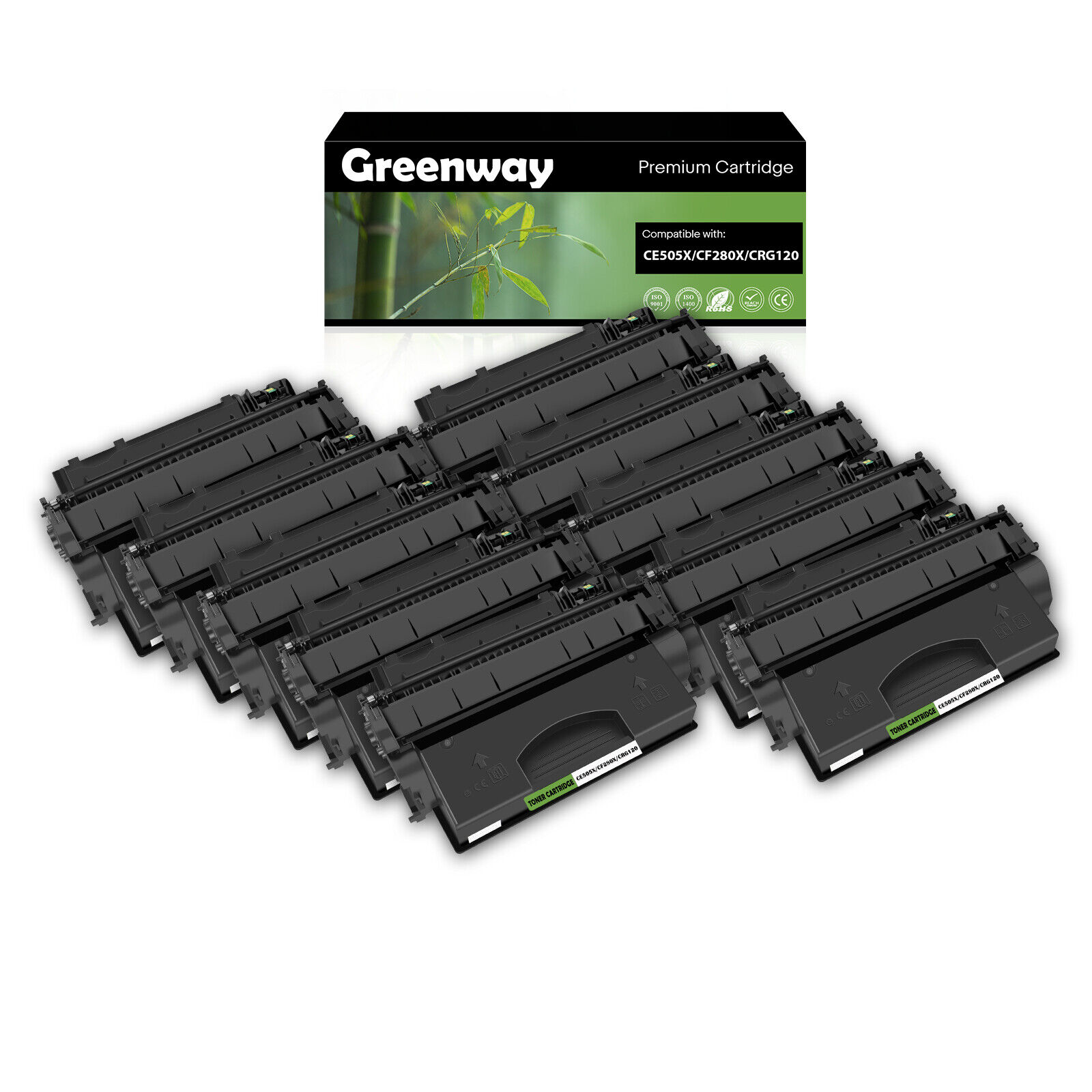 10PK Toner Compatible With HP CE505X 05X LaserJet P2055DN High Yield Cartridge