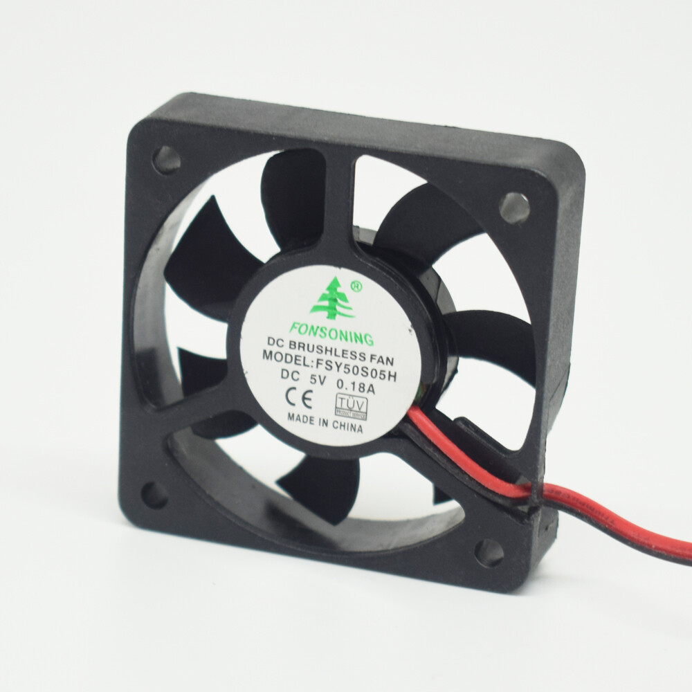 1pc Brushless DC Cooling Fan 50x50x10mm 5010 7 blades 5V 2pin 2.54 Connector