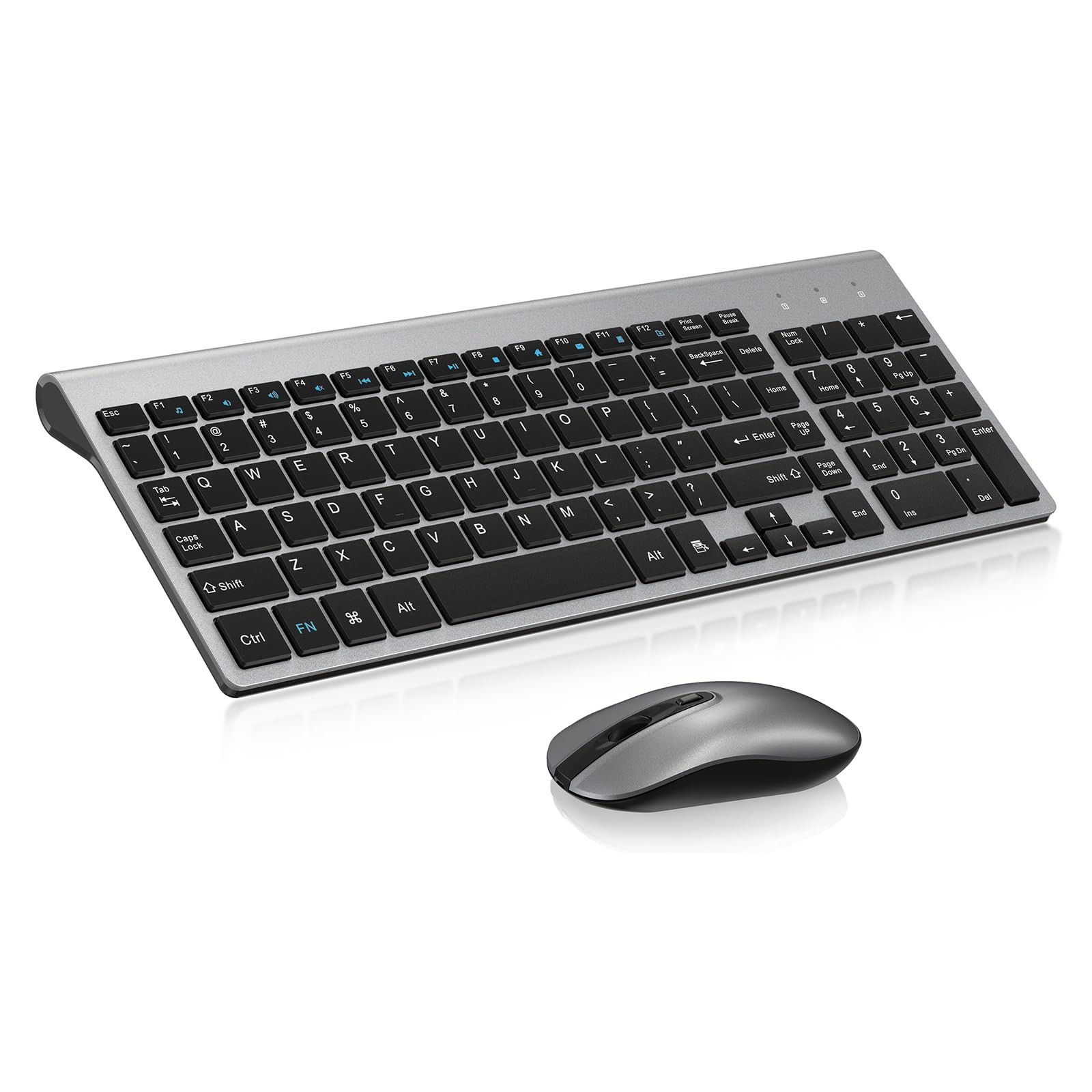cimetech EasyTyping KF10 Wireless Keyboard and Mouse Combo, Silent Scissor Sw...